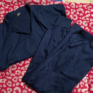 Navy blue XL scrub set
